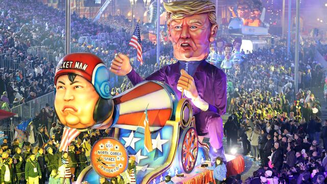 El espectacular carnaval de Niza que se burla de Donald Trump