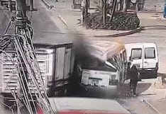 Ate: triple choque en la Carretera Central deja un herido y termina con robo a pasajeros