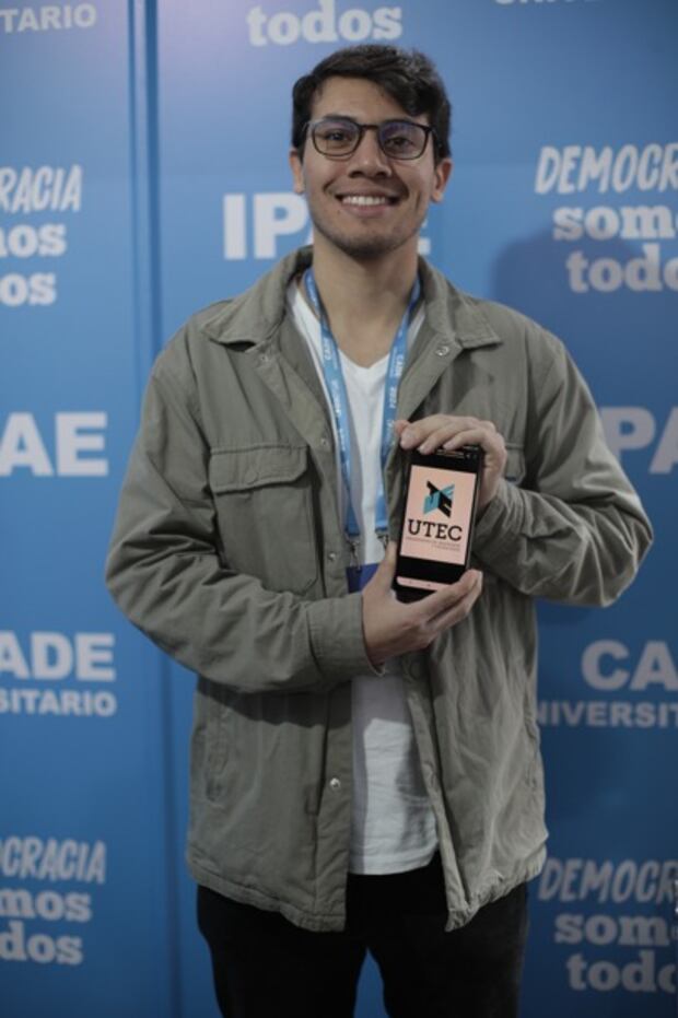 Hugo Alfonso Valdez Guadalupe, estudiante de bioingeniería de UTEC en Lima (foto: Anthony Niño de Guzmán).