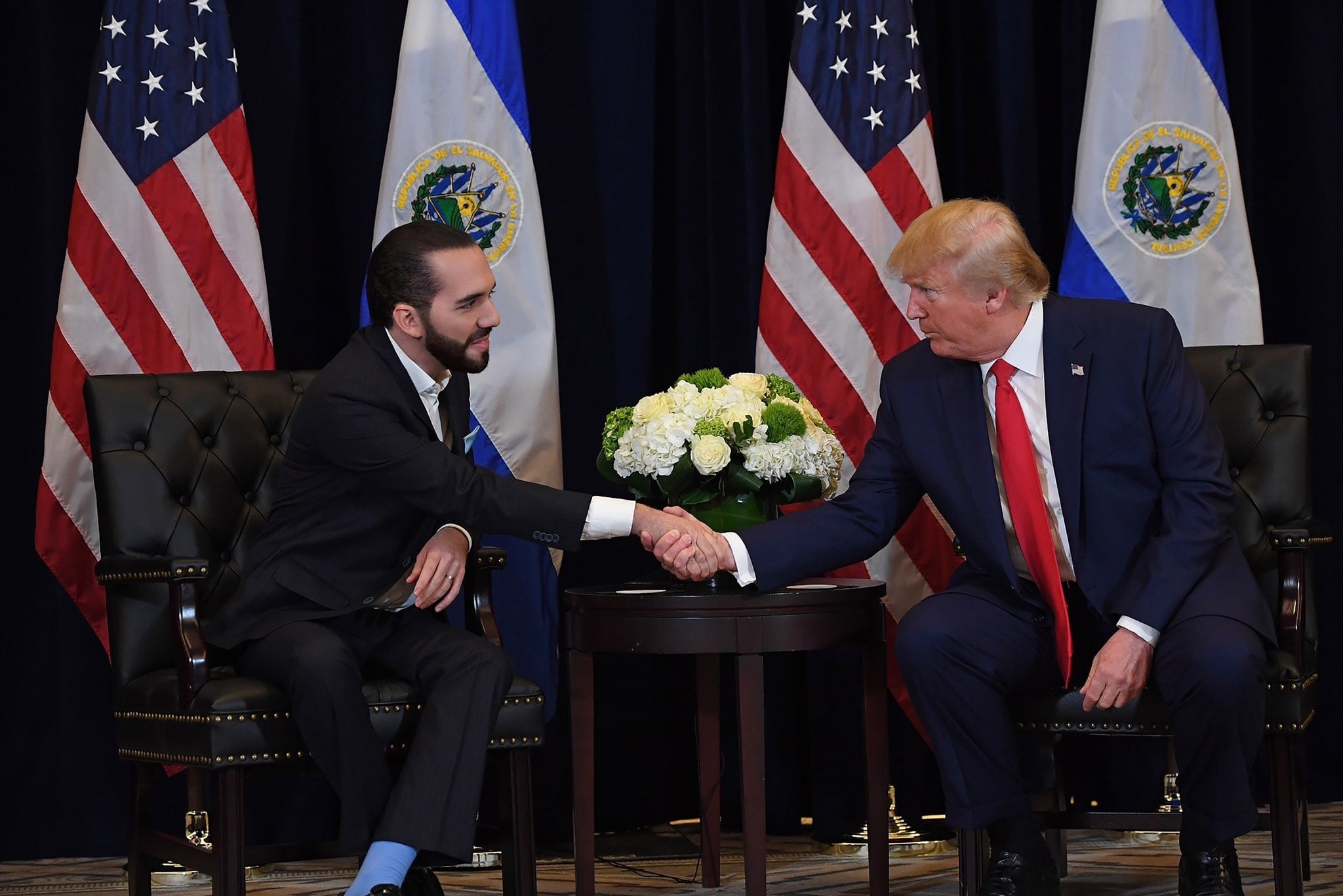 El presidente Bukele, además de tener popularidad, tiene el respaldo de gobiernos como el de Donald Trump, en Estados Unidos.