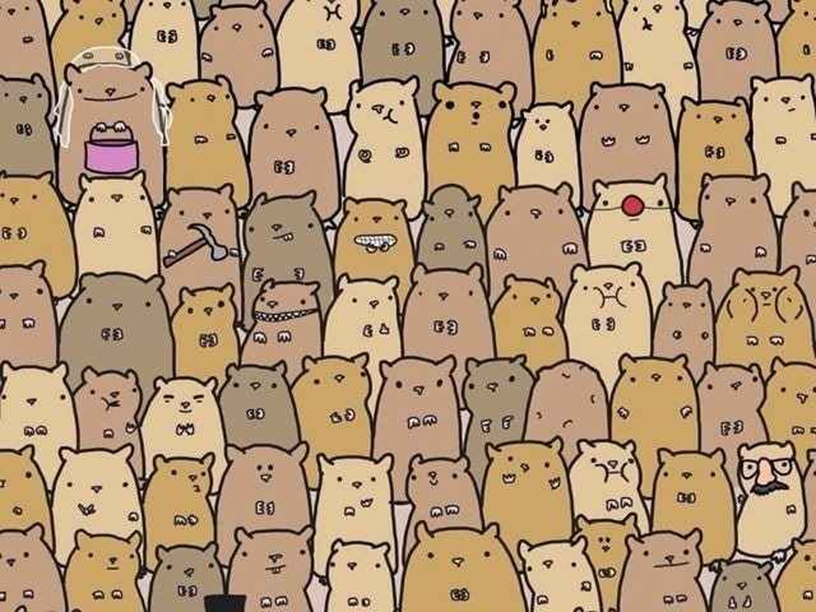 RETO VISUAL | Una papa se esconde a plena vista entre los hámsteres en esta imagen. ¿Puedes detectarla en 7 segundos? | Max Knoblauch