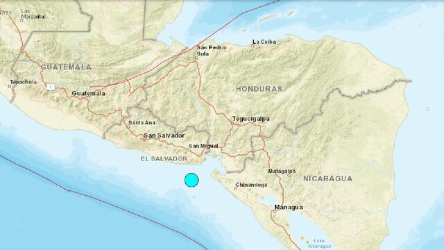 Sismo de magnitud 6,8 sacude la costa de El Salvador