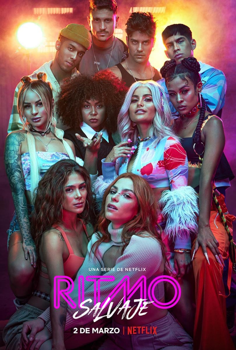El póster de "Ritmo salvaje", serie que se desarrolla a lo largo de 8 episodios (Foto: Netflix / Caracol TV)