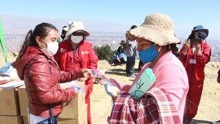 Huancayo: entregaron seis mil mascarillas a familias de Chilca y San Cristobal