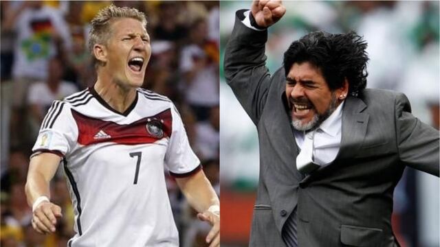 Bastian Schweinsteiger se retira: el día que el alemán provocó la ira de Diego Armando Maradona en un Mundial