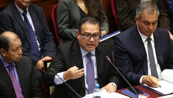 Primer ministro, Alberto Otárola, acudió al Congreso para sustentar el Presupuesto General de la República para el Año Fiscal 2024. (Foto: Jorge Cerdán / GEC)