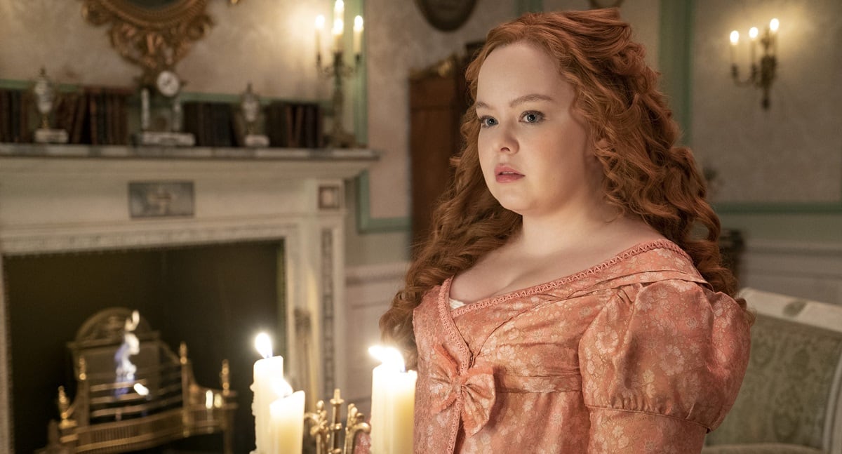 Nicola Coughlan interpreta a Penelope Featherington en la serie "Bridgerton" de Netflix.