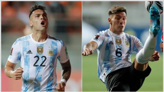 Lautaro Martínez y Lisandro Martínez serán bajas de Argentina para la última doble jornada
