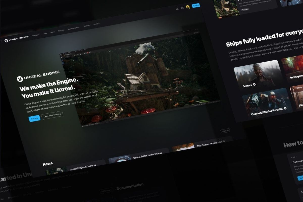 Unreal Engine es uno de los motores gráficos más populares en la industria de los videojuegos.