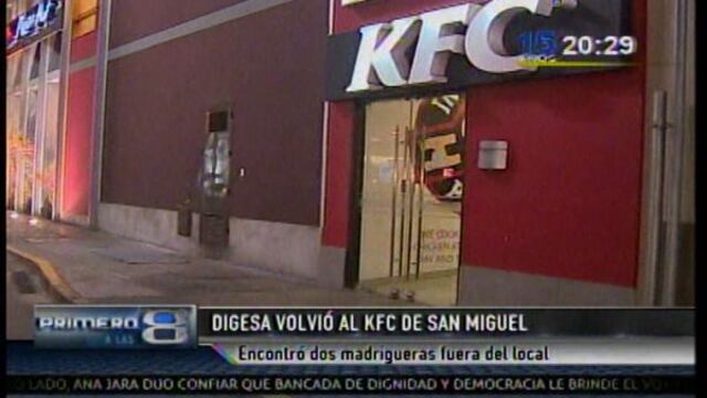 KFC de Plaza San Miguel: hallaron madrigueras fuera del local