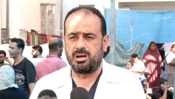 El médico Mohammad Abu Salmiya, director del hospital Al-Shifa en la ciudad de Gaza. (Foto de HAMAS MEDIA OFFICE / AFP)