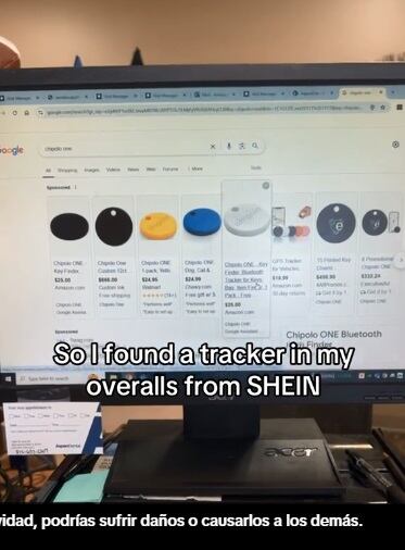 El accesorio, similar a un AirTag de Apple, puede ser conseguido en Internet. (Foto: @bandanabixch14)