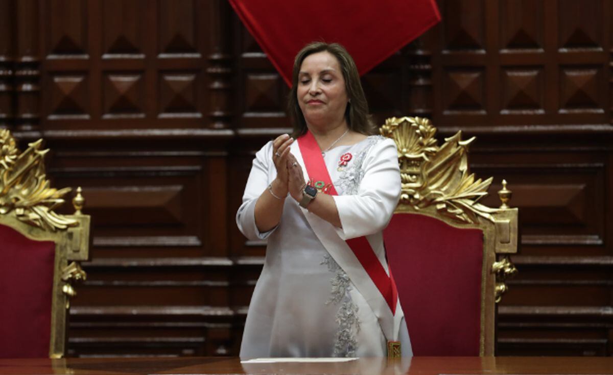 Presidenta Dina Boluarte aclaró que durante su gobierno no se privatizará el servicio de agua potable | Foto: Alessandro Currarino / @photo.gec