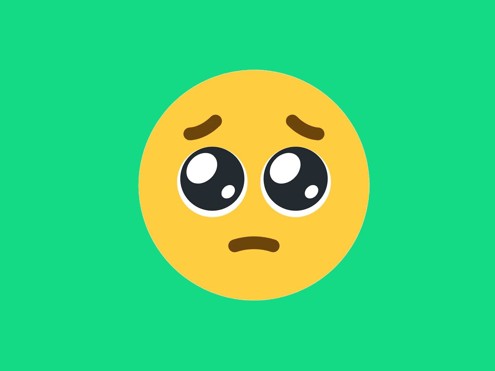 WHATSAPP | La cara suplicante es uno de los emojis que genera más dudas en los estadounidenses. (Foto: Emojipedia)