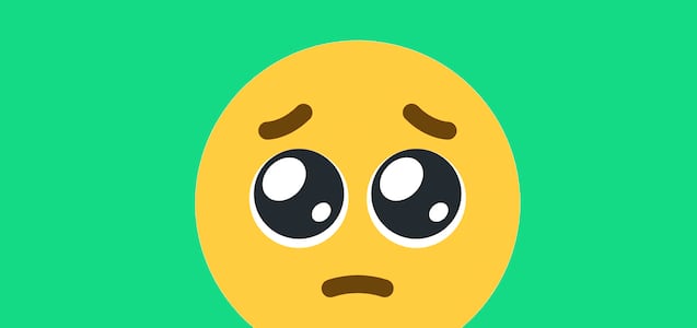 Por qué el emoji de WhatsApp de la cara suplicante causa dudas en los Estados Unidos