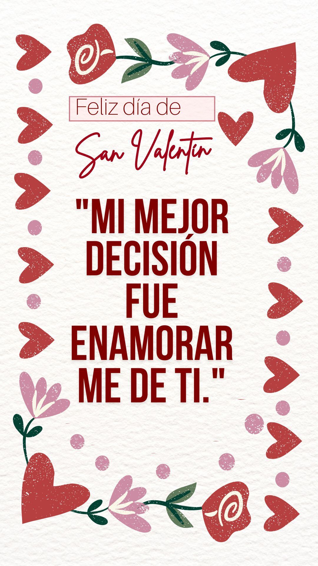"Mi mejor decisión fue enamorarme de ti" (Foto: Canva.com / Noé Yactayo)