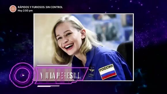 Yulia Peresild se convirtió en la primera actriz de cine en grabar en el espacio