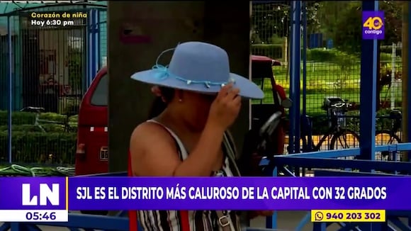 San Juan de Lurigancho es el distrito con la temperatura más alta con 32 grados
