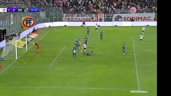 Alexander Oroz anotó el 1-0 del Colo Colo vs. Everton en la Liga de Chile. (Video: TNT Sports)