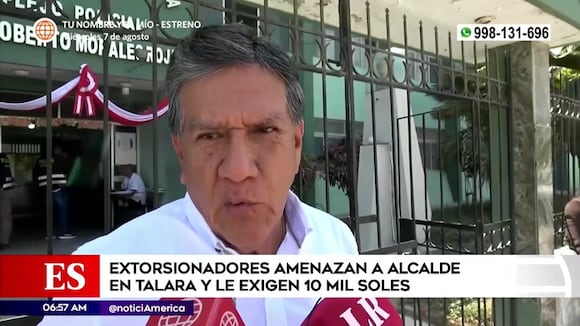 Extorsionadores amenazan a alcalde en Talara y le exigen S/ 10 mil