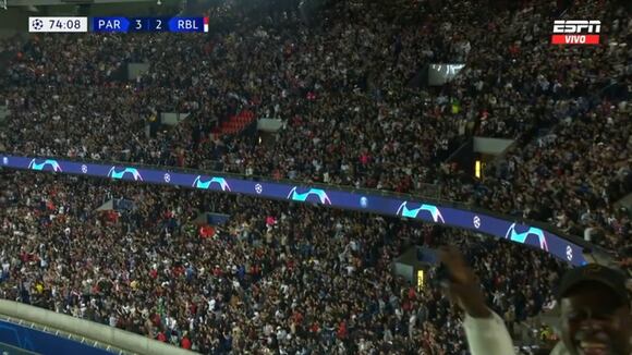 Messi convirtió el 3-2 para PSG por Champions League | Fuente: ESPN