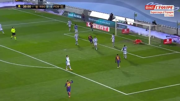 Frenkie De Jong convirtió el 1-0 a favor del Barcelona