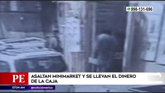 Asaltan minimarket y se llevan el dinero de la caja