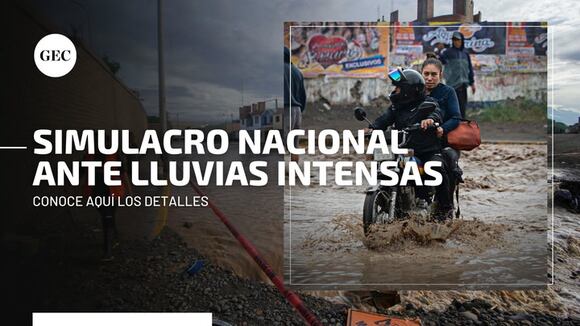 Simulacro nacional ante lluvias intensas y peligros asociados: ¿Cuándo y a qué hora se realizará?