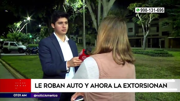 Le roban auto y ahora la extorsionan