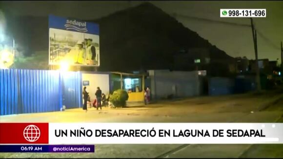 Niño desaparecido en laguna de Sedapala