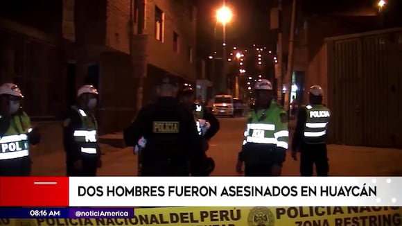 Dos hombres son asesinados en Huaycán