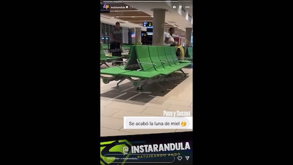 Paco Bazán y Susana Alvarado son captados en avión tras romántico viaje