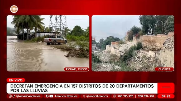 Estado de emergencia departamentos del Perú