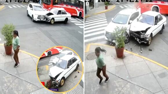 Lince: choque de vehículos en intersección