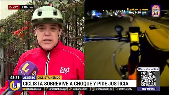 La Molina: Ciclista fue atropellado por bus hace cinco meses y hasta ahora pide justicia