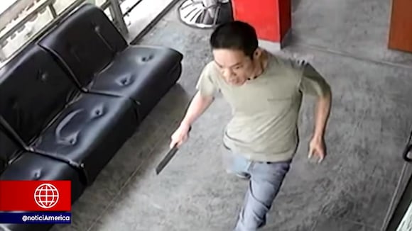 Ciudadano chino intentó atacar con machete a barbero