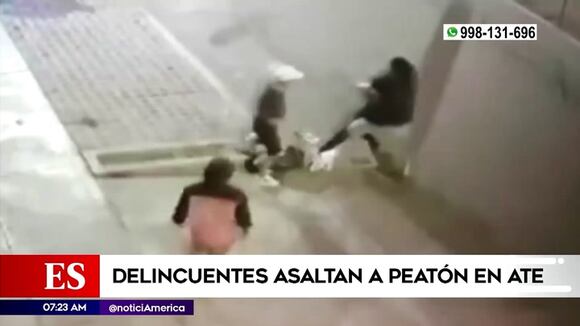 Robo en banda en calles de Ate