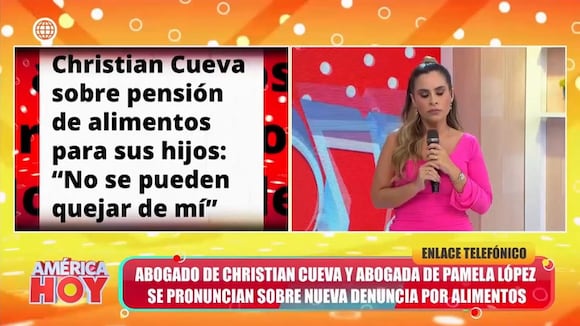 Abogada de Pamela López responde al abogado de Christian Cueva