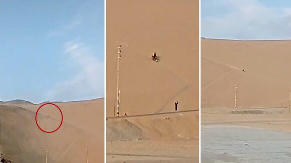 Viral: Delivery es captado regresando de entregar un pedido en la cima de un cerro