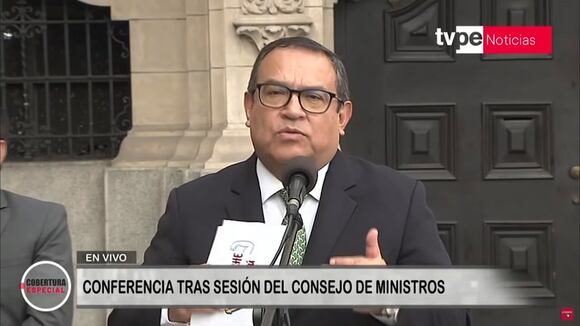 Declaraciones de premier Otárola