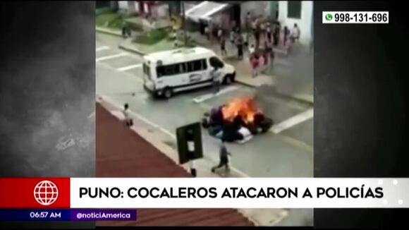 Puno: cocaleros se enfrentan a personal del Corah en San Gaban