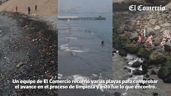 Petróleo aún envenena playas de difícil acceso