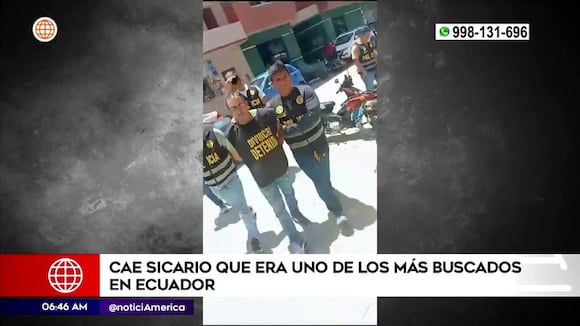 Detienen a hombre buscado en Ecuador