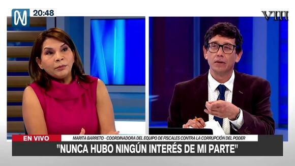 Declaraciones de la fiscal Marita Barreto