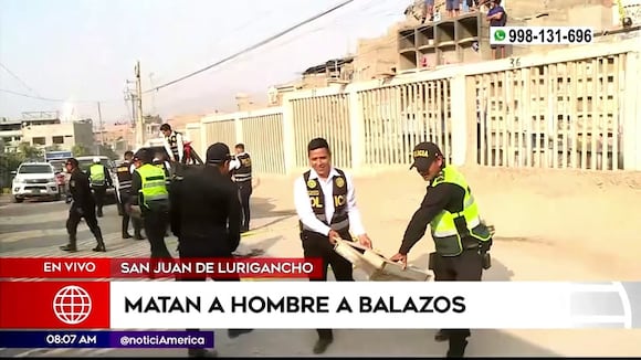 Matan a hombre a balazos en SJL