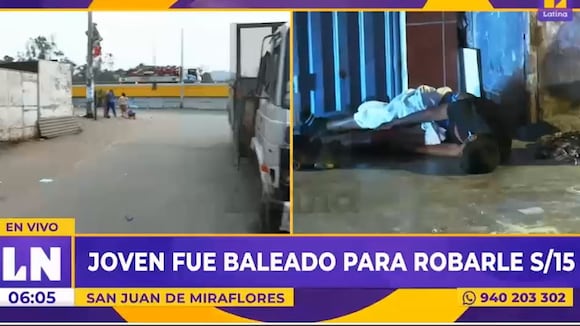 Balean a joven para robarle 15 soles
