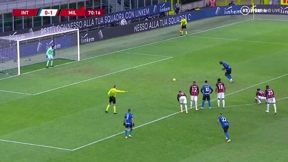 Inter vs. Milan: Romelu Lukaku y el 1-1 desde el punto penal