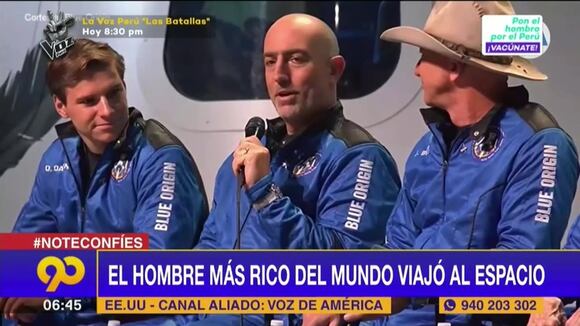 Jeff Bezos: El hombre más rico del mundo viajó al espacio