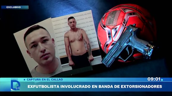 Exfutbolista involucrado en banda de extorsionadores
