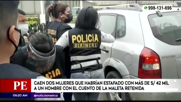 Detienen a dos mujeres que habrían estafado a hombre con el cuento de ‘La maleta retenida’